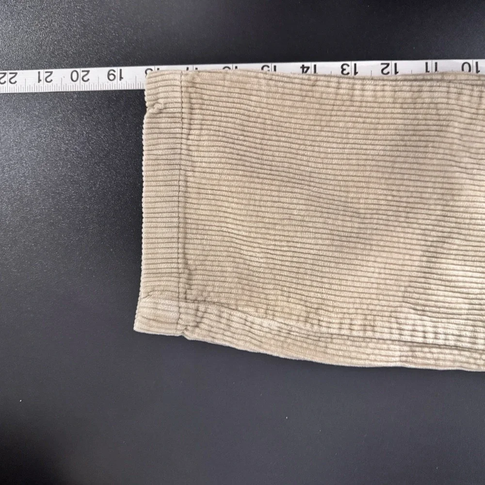 Vintage Gap Kids Corduroy Pants Boys Sz 5 Khaki Wide Wale Y2K Baggy Adj Waist
